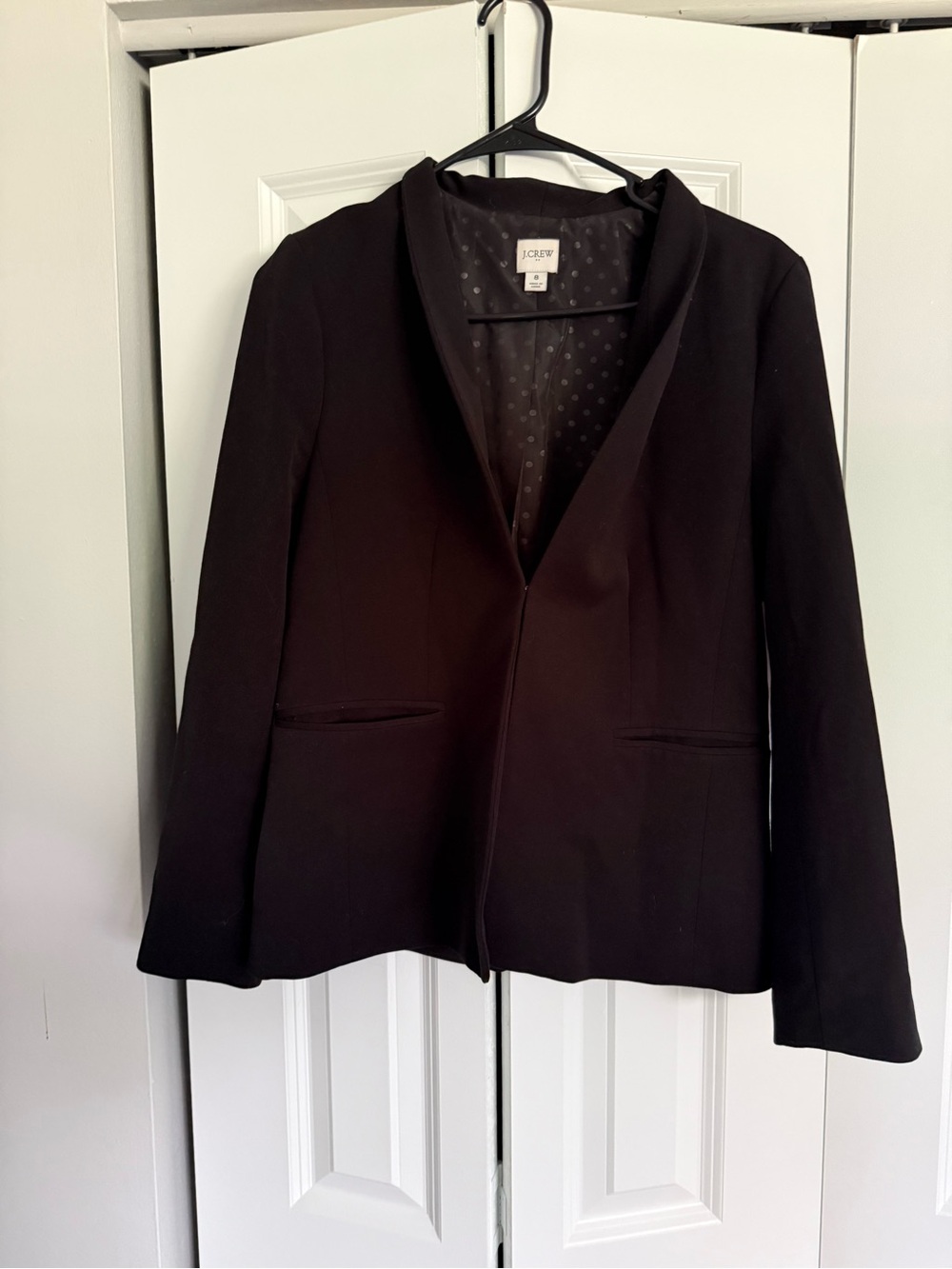 J. Crew Black Women's Blazer with Shawl Collar